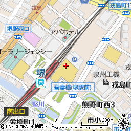 南海電気鉄道株式会社　堺駅周辺の地図