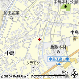 岡山県倉敷市中島1043周辺の地図