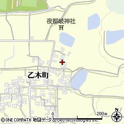 奈良県天理市乙木町周辺の地図