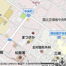 三重県松阪市中央町494-1周辺の地図