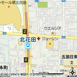 ＭａｉｓｏｎｄｅＦｌｅｕｒ北花田周辺の地図