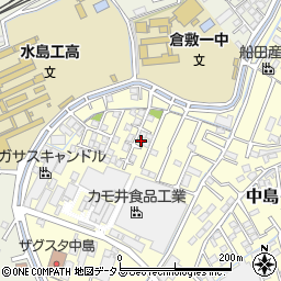 岡山県倉敷市中島1110周辺の地図