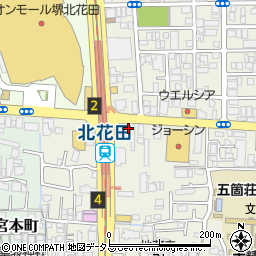北花田パーキングセンター周辺の地図