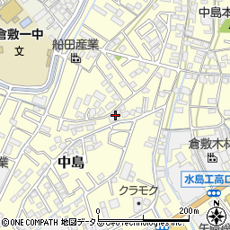 岡山県倉敷市中島1209周辺の地図