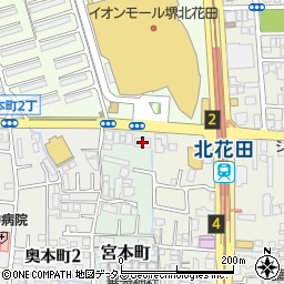 京都銀行堺北花田支店周辺の地図
