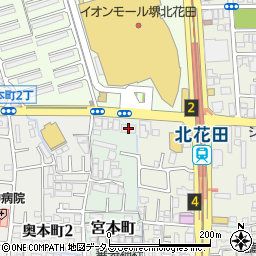 京都銀行堺北花田支店周辺の地図