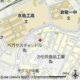 岡山県倉敷市中島1113周辺の地図