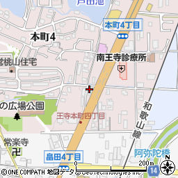 王寺動物病院周辺の地図