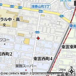 堺浅香山郵便局周辺の地図