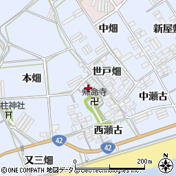 愛知県田原市日出町北本畑周辺の地図