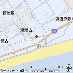 愛知県田原市日出町東瀬古781-2周辺の地図