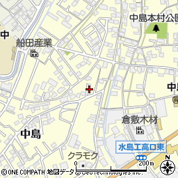 岡山県倉敷市中島1213周辺の地図