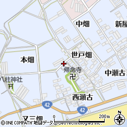 愛知県田原市日出町周辺の地図