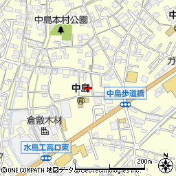 岡山県倉敷市中島660周辺の地図