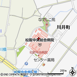 松阪中央総合病院周辺の地図