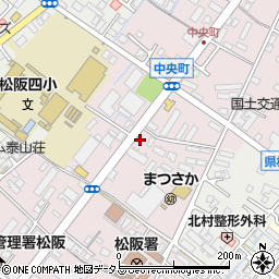 三重県松阪市中央町457-1周辺の地図