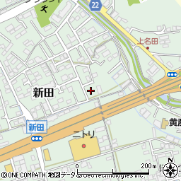 新田東公園周辺の地図