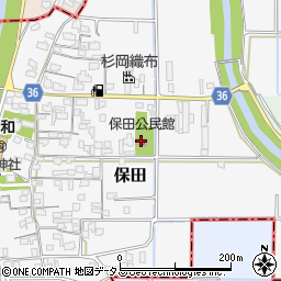 保田公民館周辺の地図