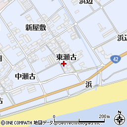 愛知県田原市日出町東瀬古812-2周辺の地図