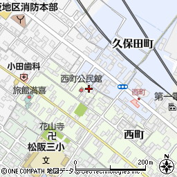 三重県松阪市西町302-5周辺の地図