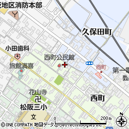 三重県松阪市西町302-5周辺の地図