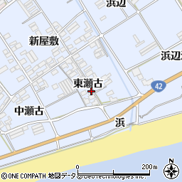 愛知県田原市日出町東瀬古812-1周辺の地図