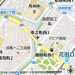 訪問介護プリムローズ堺周辺の地図