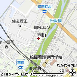 三重県松阪市西町2415-1周辺の地図