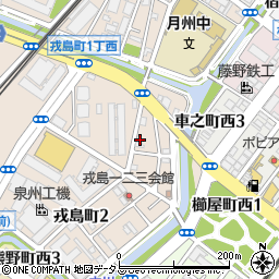 水道レスキュー花田口・大和川・堺東駅周辺の地図