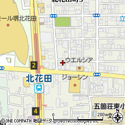 ＧＳパーク北花田第二駐車場周辺の地図