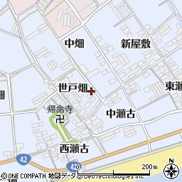 愛知県田原市日出町（世戸畑）周辺の地図
