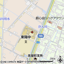 倉敷市立東陽中学校周辺の地図