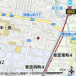 大阪府堺市堺区浅香山町3丁2周辺の地図