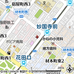 堺警察署材木町交番周辺の地図
