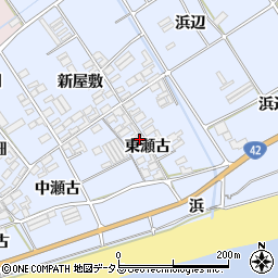 愛知県田原市日出町東瀬古814周辺の地図