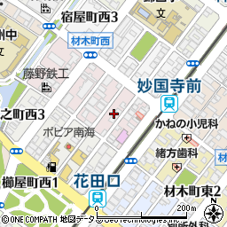 〒590-0941 大阪府堺市堺区材木町西の地図