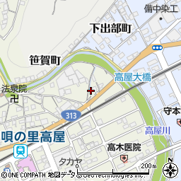 岡山県井原市高屋町699周辺の地図