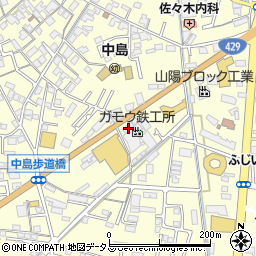 岡山県倉敷市中島727周辺の地図