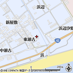 愛知県田原市日出町東瀬古784-1周辺の地図