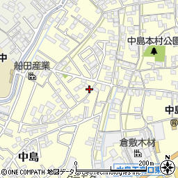 岡山県倉敷市中島1077周辺の地図