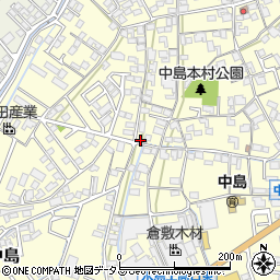 岡山県倉敷市中島1051周辺の地図