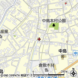 岡山県倉敷市中島588周辺の地図