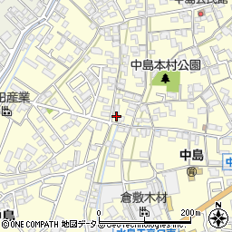 岡山県倉敷市中島1052周辺の地図
