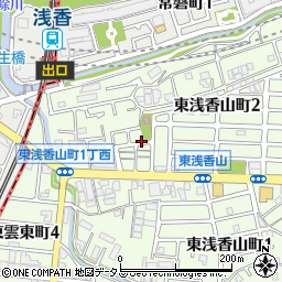 第2東浅香山公園周辺の地図