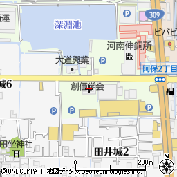 創価学会松原文化会館周辺の地図