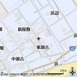 愛知県田原市日出町東瀬古802-1周辺の地図