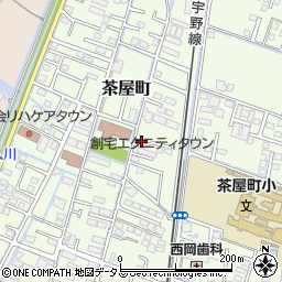 岡山県倉敷市茶屋町1736-18周辺の地図