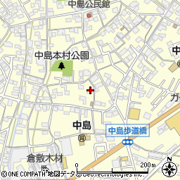 岡山県倉敷市中島636周辺の地図