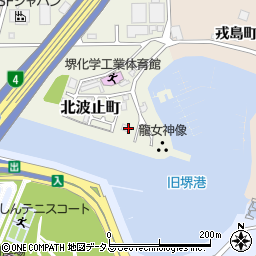 大阪府堺市堺区北波止町20周辺の地図