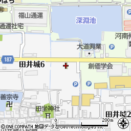 ローソン松原田井城店周辺の地図